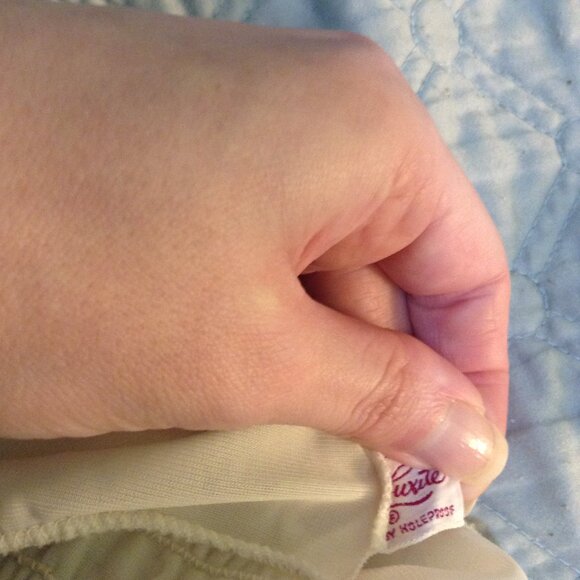 Vintage '50s 1950s - '60s 1960s Sheer Nylon Elastic Waisted Maxi Nightgown - Picture 4 of 6